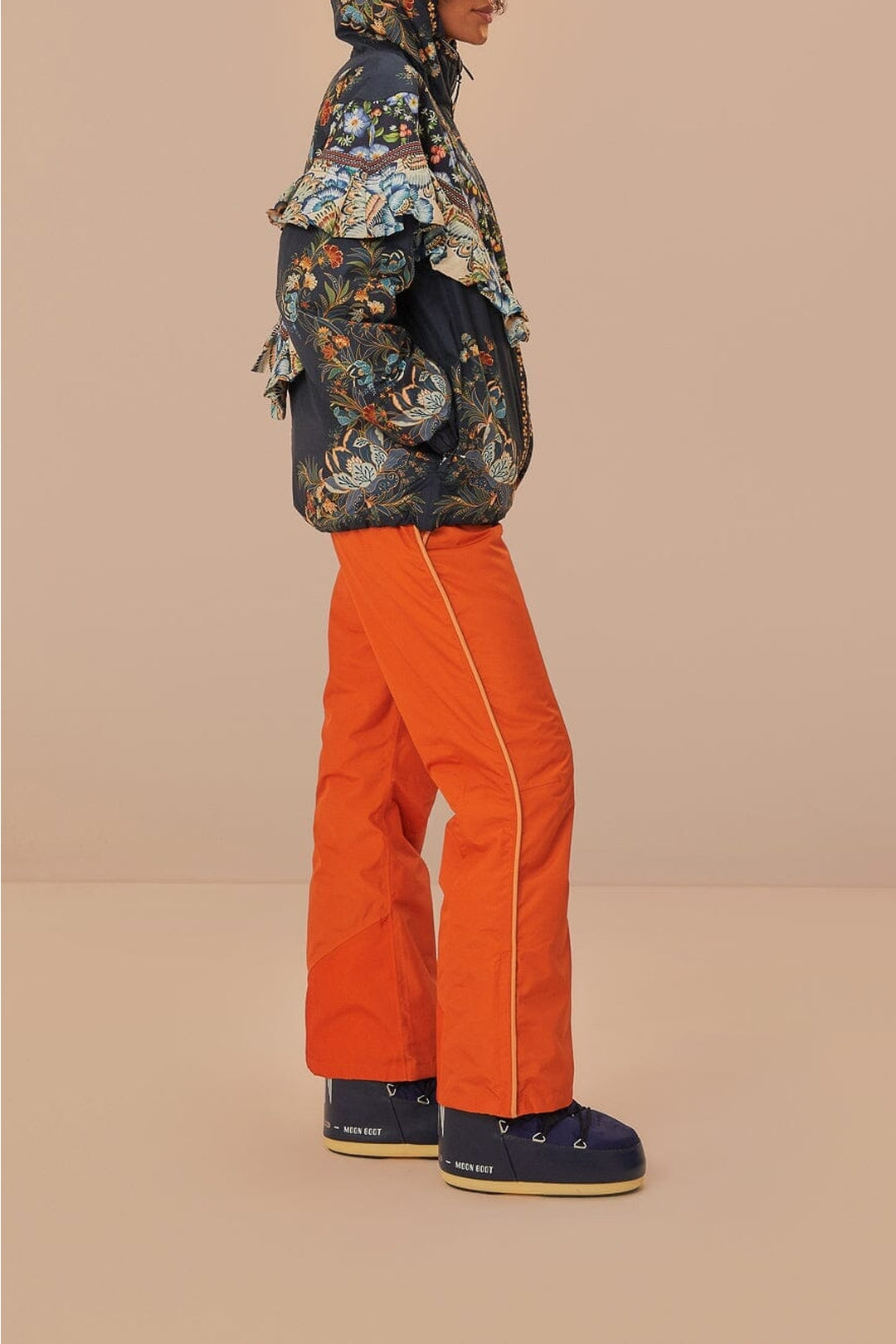 Veste de ski à volants - Bleu