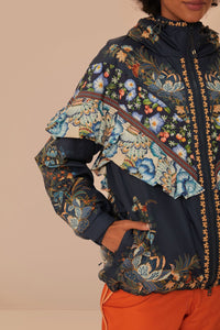 Veste de ski à volants - Bleu