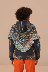 Veste de ski à volants - Bleu