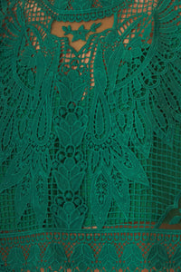 Top sans manches en dentelle - Vert