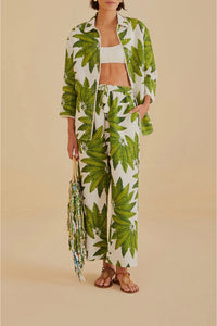 DJV_Palm Fan Off White Beachwear - Palm Fan Off White