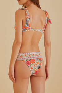 Haut de bikini balconnet Bloom Garden - Blanc