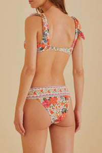 Haut de bikini balconnet Bloom Garden - Blanc