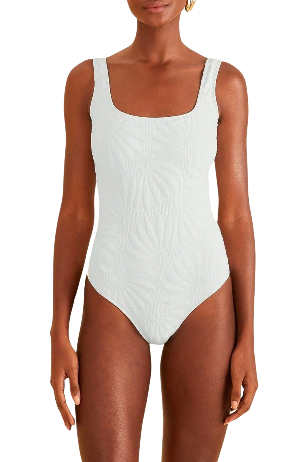 Maillot de bain une pièce matelassé Banana - Blanc