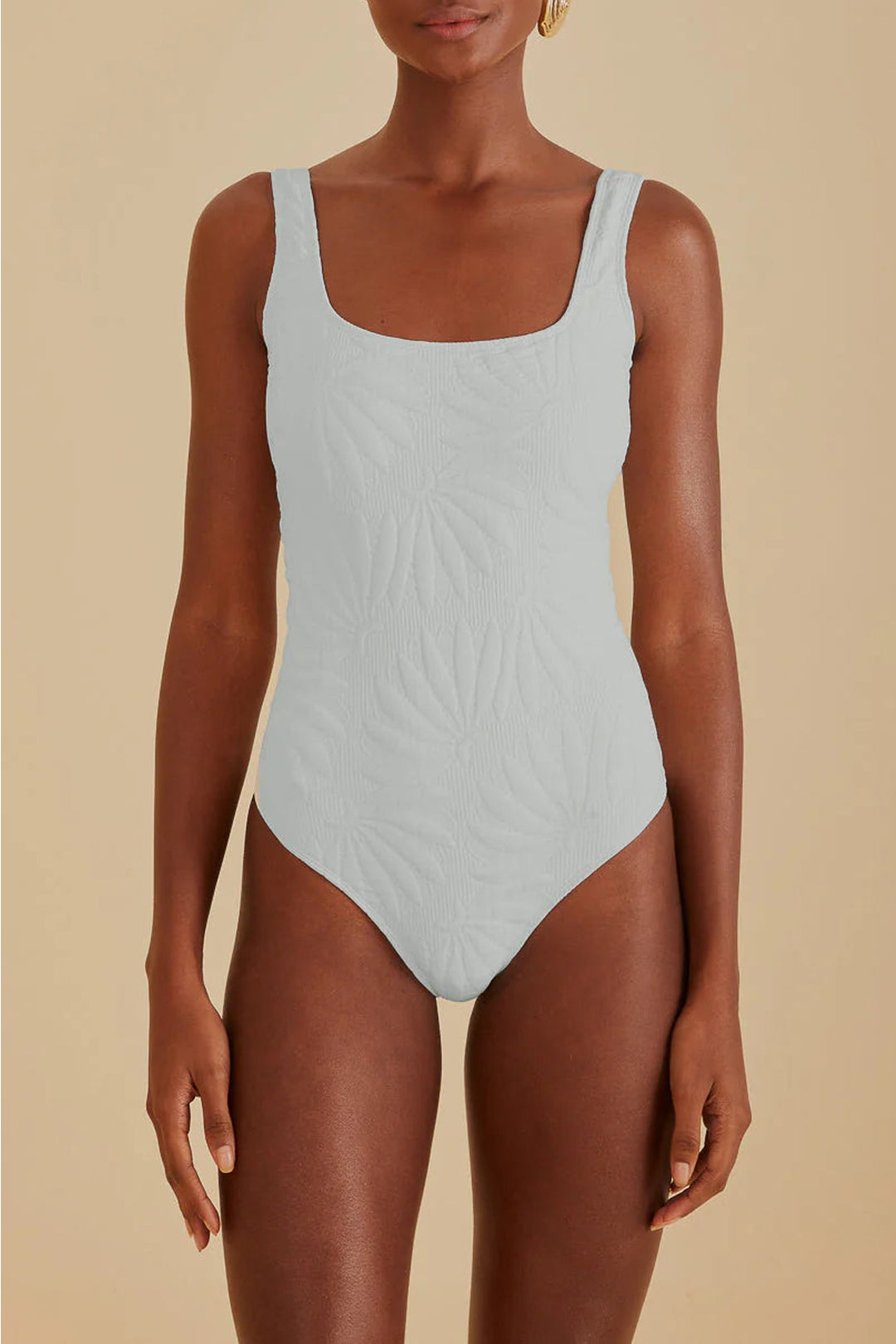 Maillot de bain une pièce matelassé Banana - Blanc