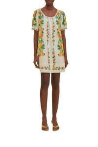 Papaya Salad Scarf Off White Robe courte - Papaya Salad Scarf Off White