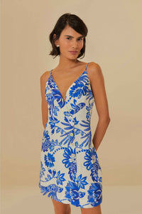 NEW_Floral Birds Off-White Robes courtes - Floral Birds Off-White