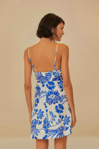 NEW_Floral Birds Off-White Robes courtes - Floral Birds Off-White