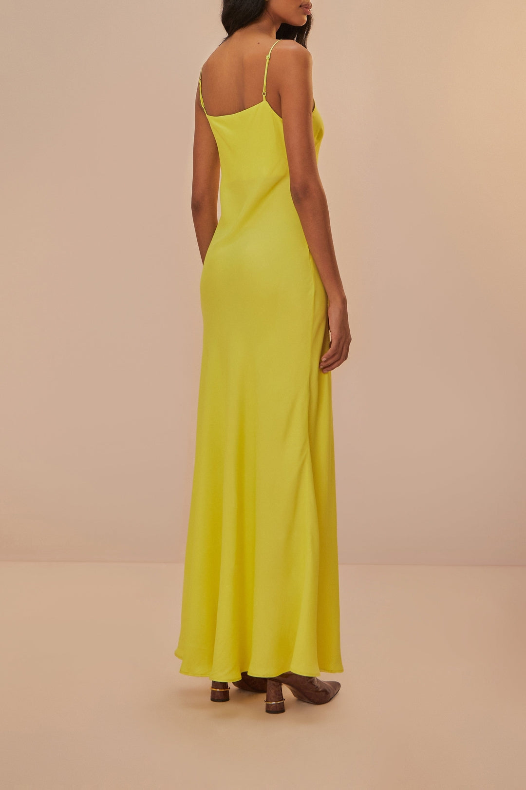 MEDIA OFF LINE_Robe longue Néon sans manches - Vert