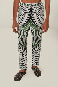 Pantalon unisexe en dentelle et coton - Noir