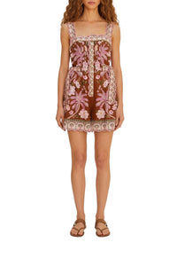 Combi-short Palm Dream en lin - Multicolore