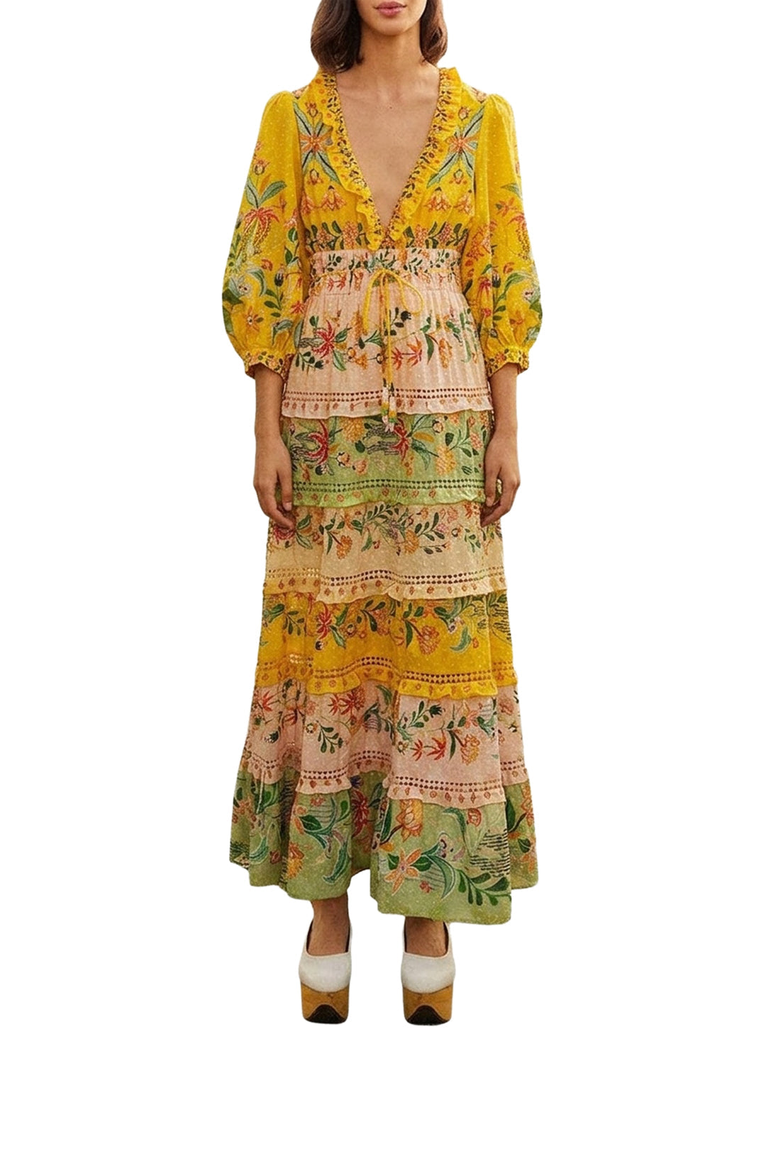 DJV_Delicate Flowers Stripes Robes longues - Delicate Flowers Stripes