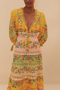 DJV_Delicate Flowers Stripes Robes longues - Delicate Flowers Stripes