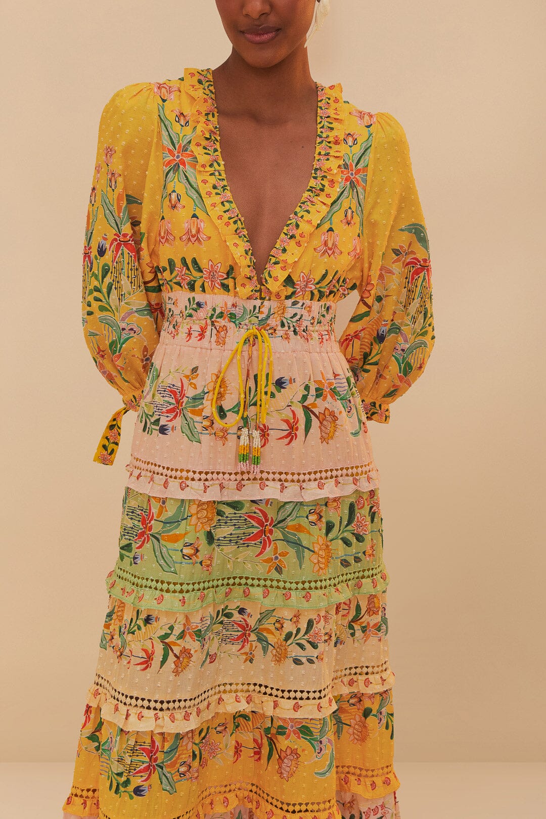 DJV_Delicate Flowers Stripes Robes longues - Delicate Flowers Stripes