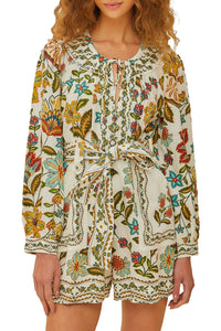 DJV_Botanicals Off White Robes courtes - Botanicals Off White