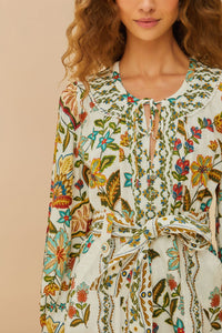 DJV_Botanicals Off White Robes courtes - Botanicals Off White