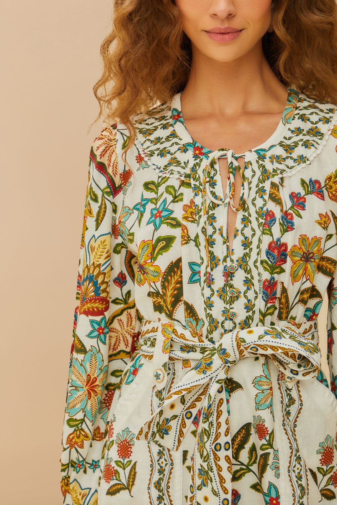 DJV_Botanicals Off White Robes courtes - Botanicals Off White