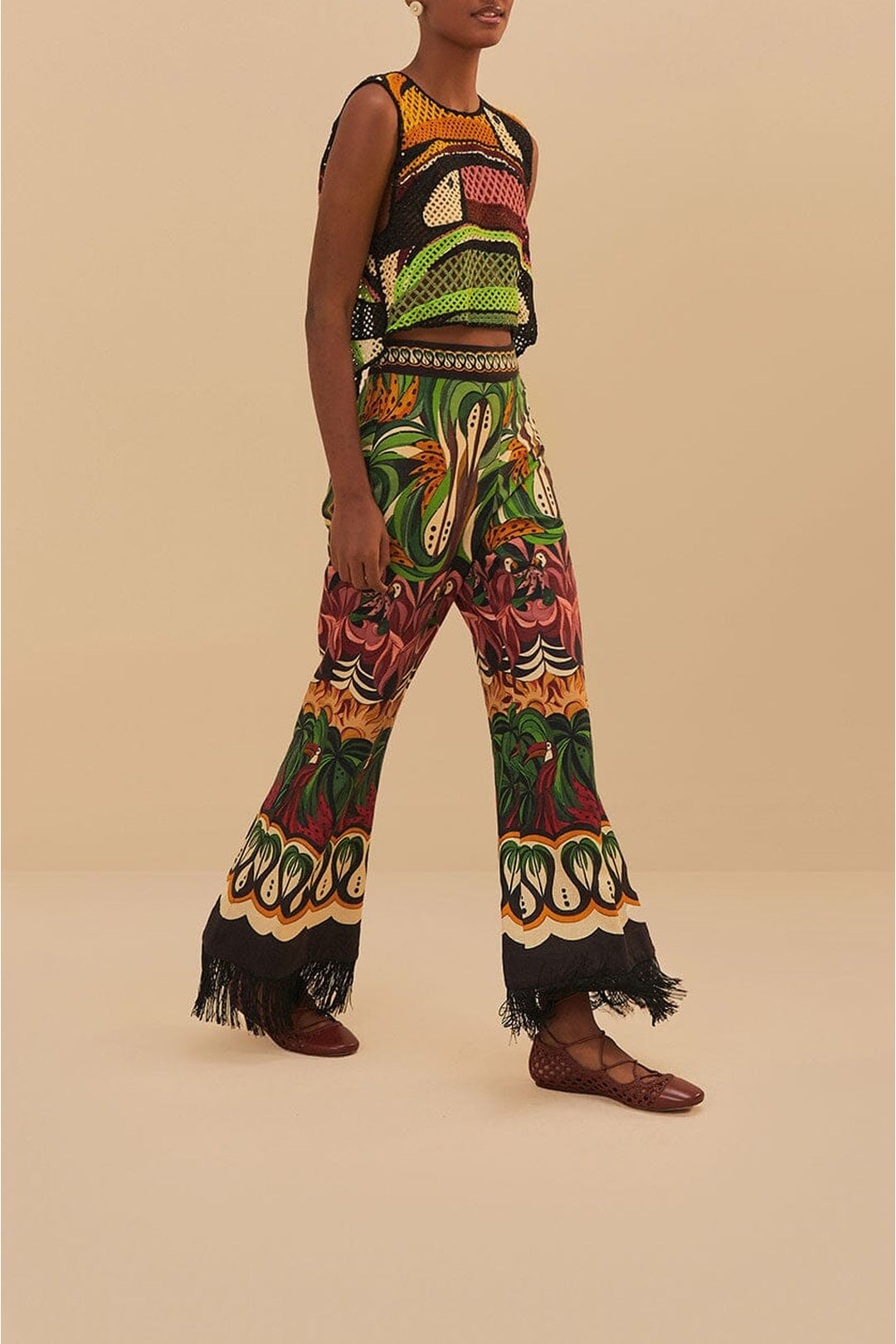 DJV_Coconut Tree Flow Multicolor Pantalons - Coconut Tree Flow Multicolor