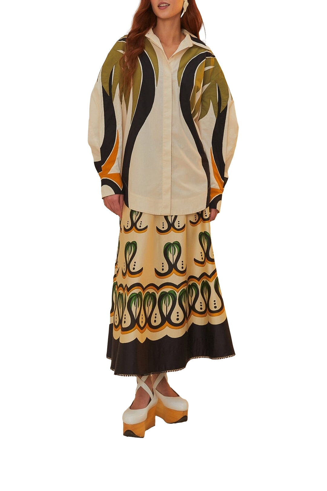 DJV_Coconut Tree Flow Multicolor Chemises & Blouses - Coconut Tree Flow Multicolor