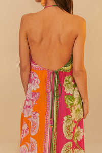 Robe midi Floral Elegance - Multicolore