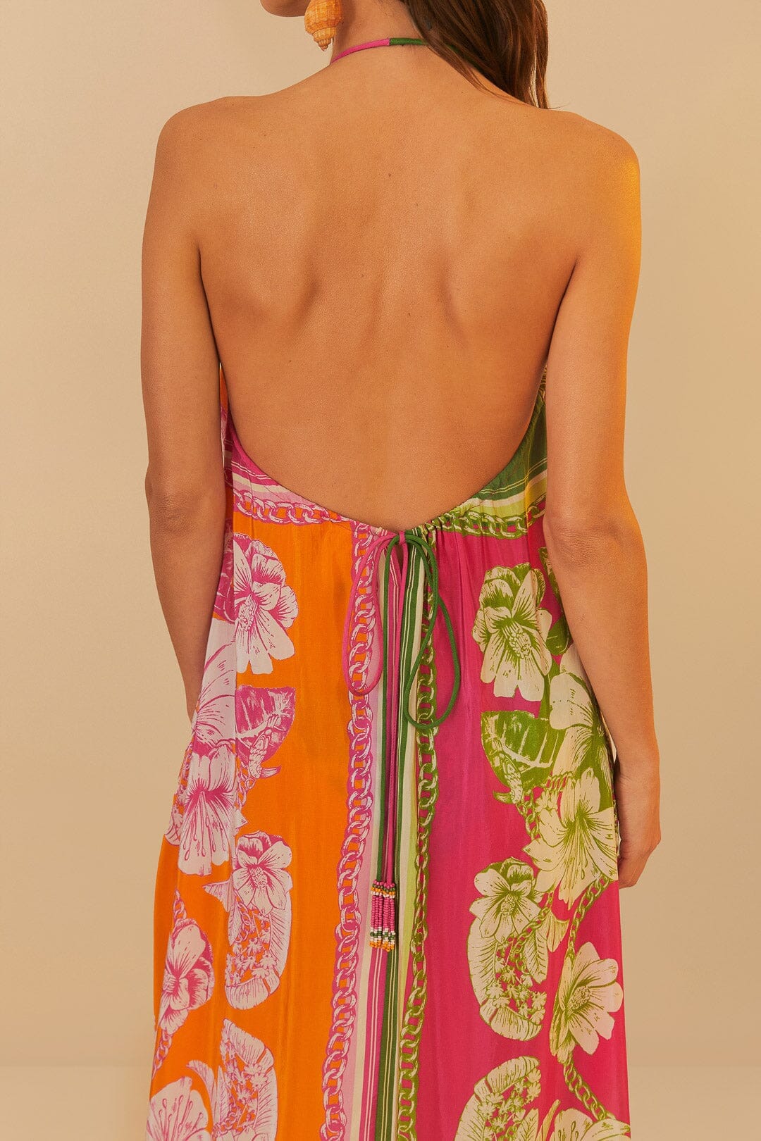 Robe midi Floral Elegance - Multicolore