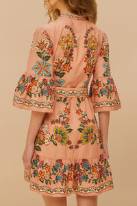 DJV_Garden Delight Pink Robes courtes - Garden Delight Pink