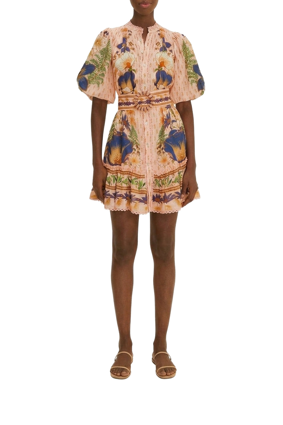 The Dream Garden short cotton dress - Pink