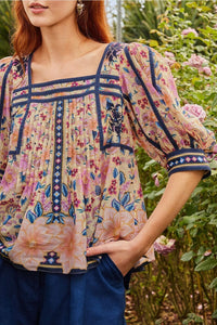 Blouse Superbloom Taperstry en coton - Multicolore