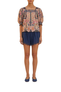 Blouse Superbloom Taperstry en coton - Multicolore