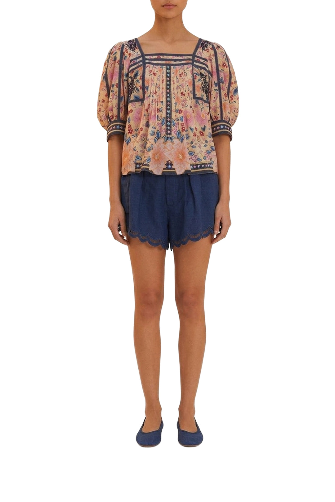 Blouse Superbloom Taperstry en coton - Multicolore