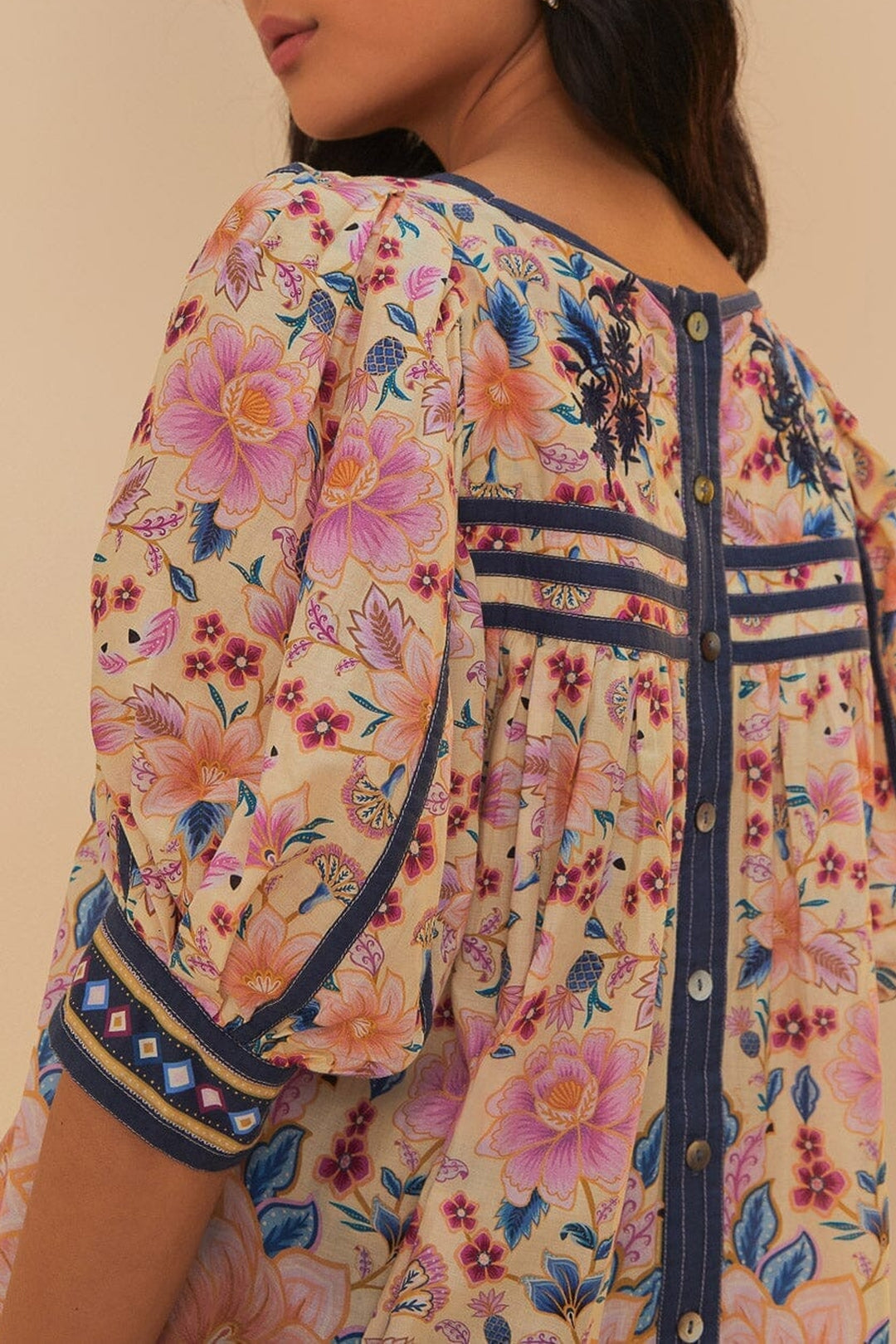 Blouse Superbloom Taperstry en coton - Multicolore