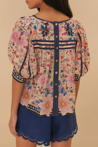 Blouse Superbloom Taperstry en coton - Multicolore