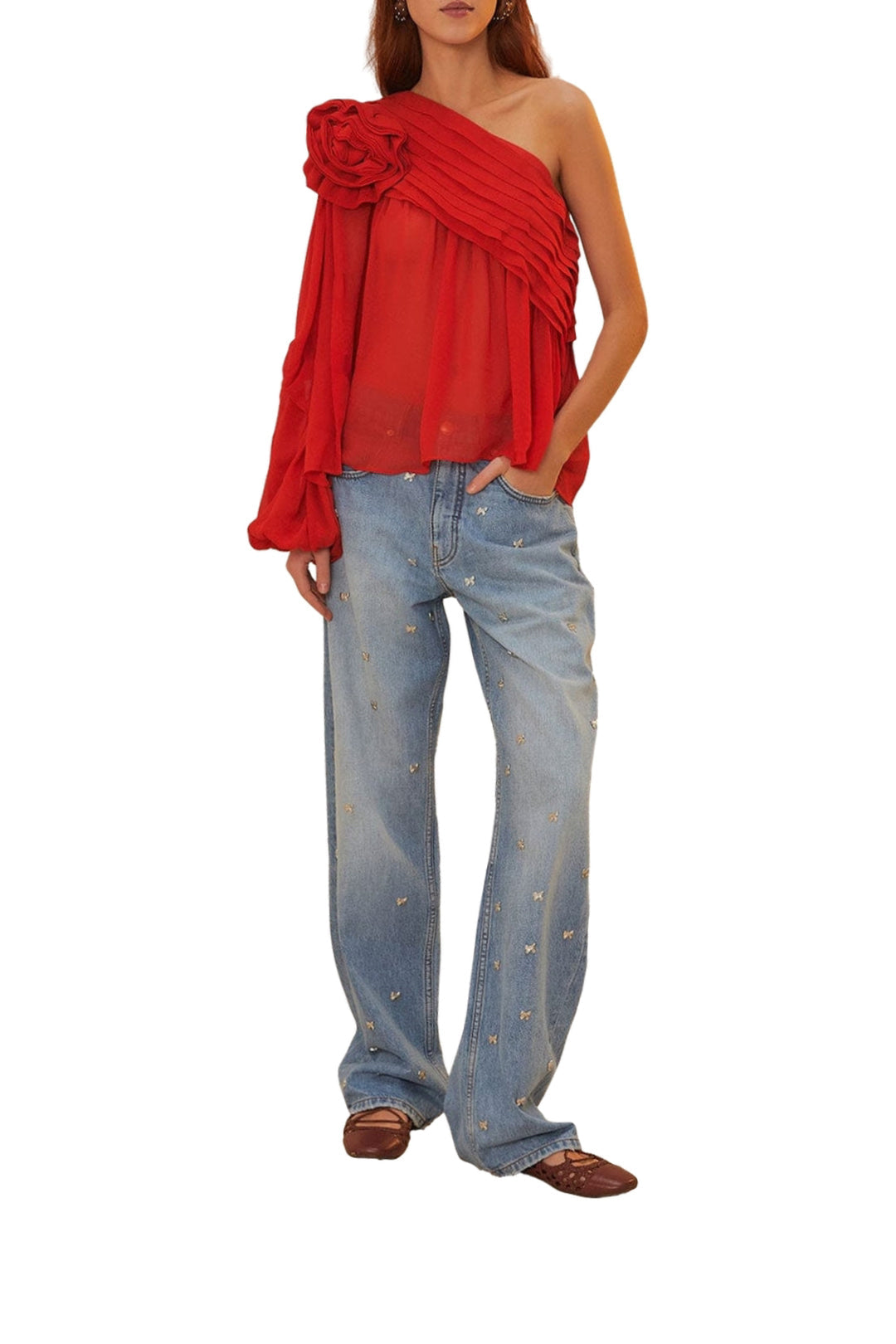 DJV_Red Tops & T-Shirts - Red