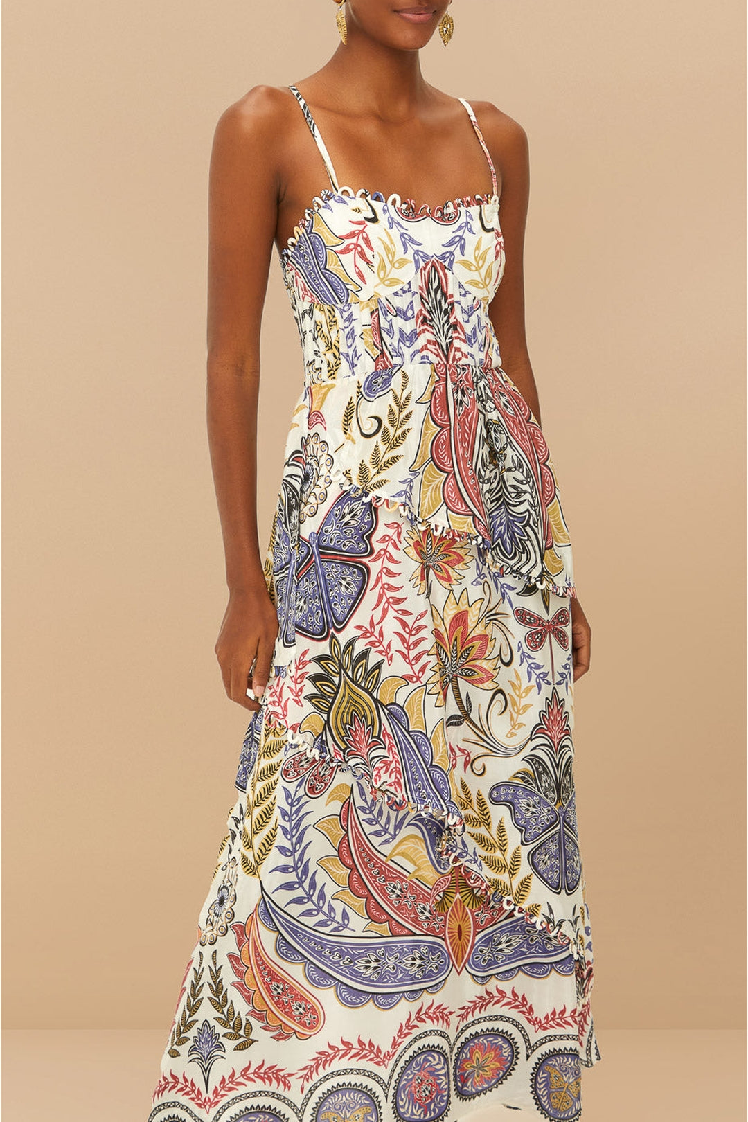 Robe longue Boho Glam - Blanc