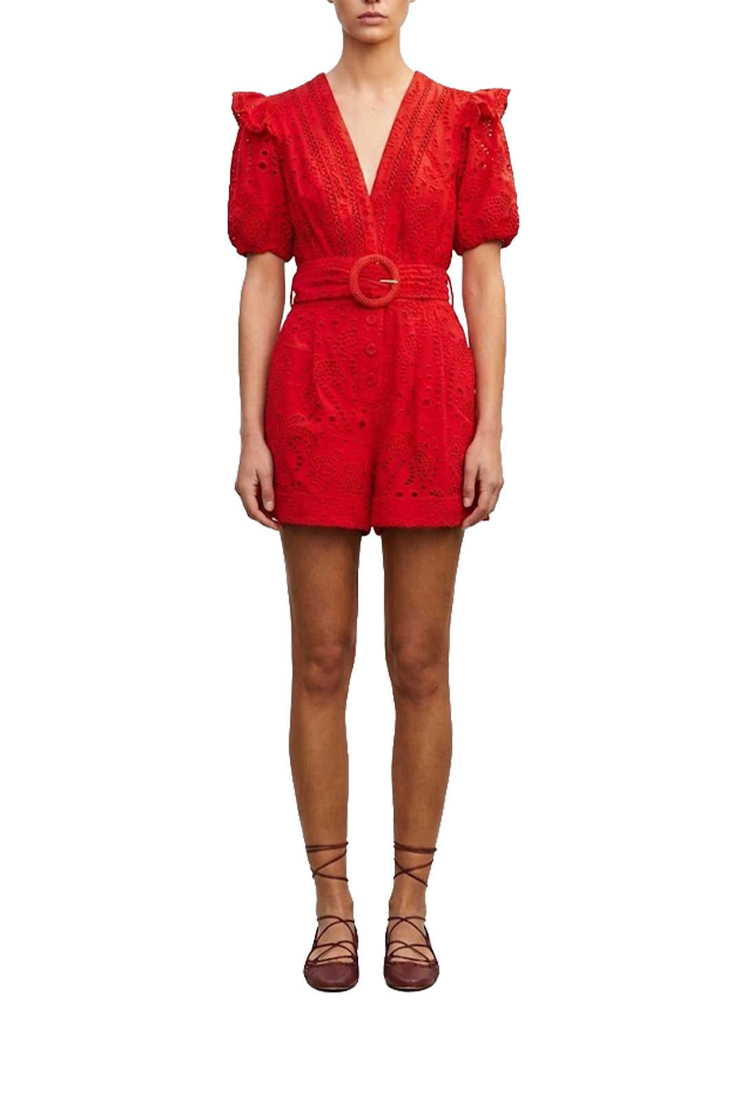 Combishort Eyelets - Rouge