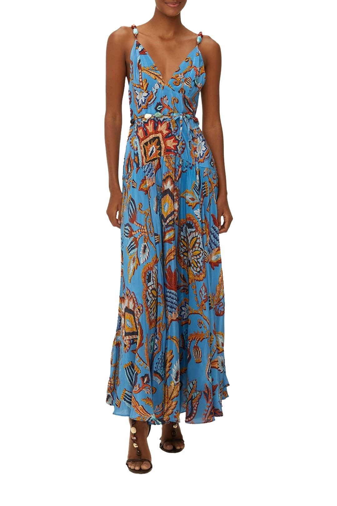 Sunset Tapestry maxi dress - Blue