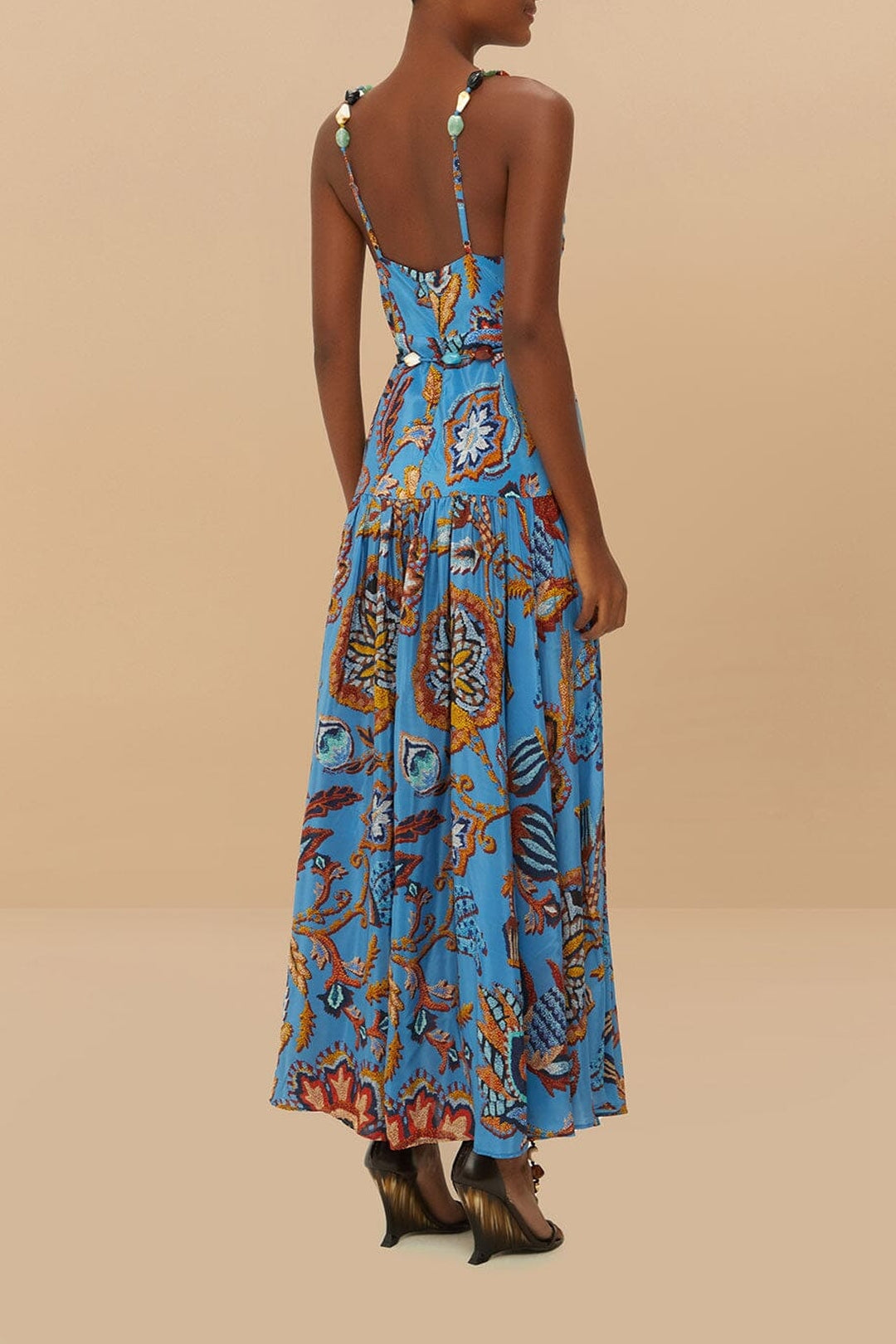 Sunset Tapestry maxi dress - Blue