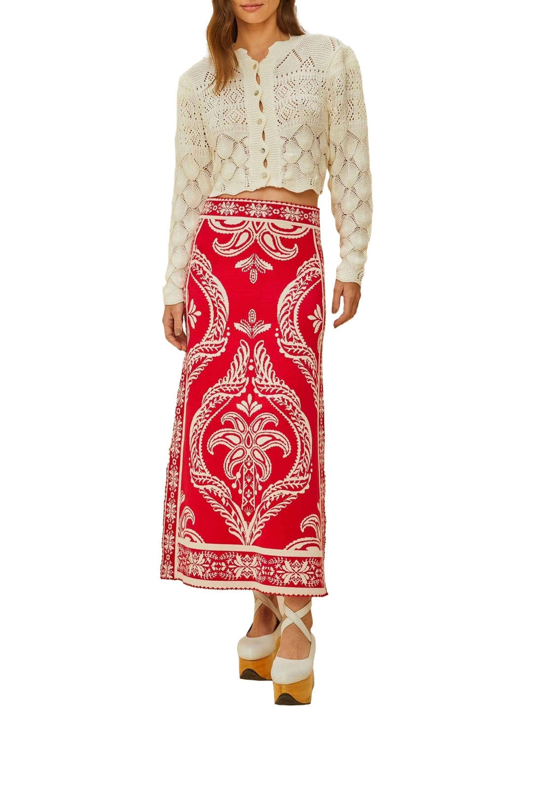DJV_Tropical Cameo Off White Jupes & Shorts - Tropical Cameo Off White
