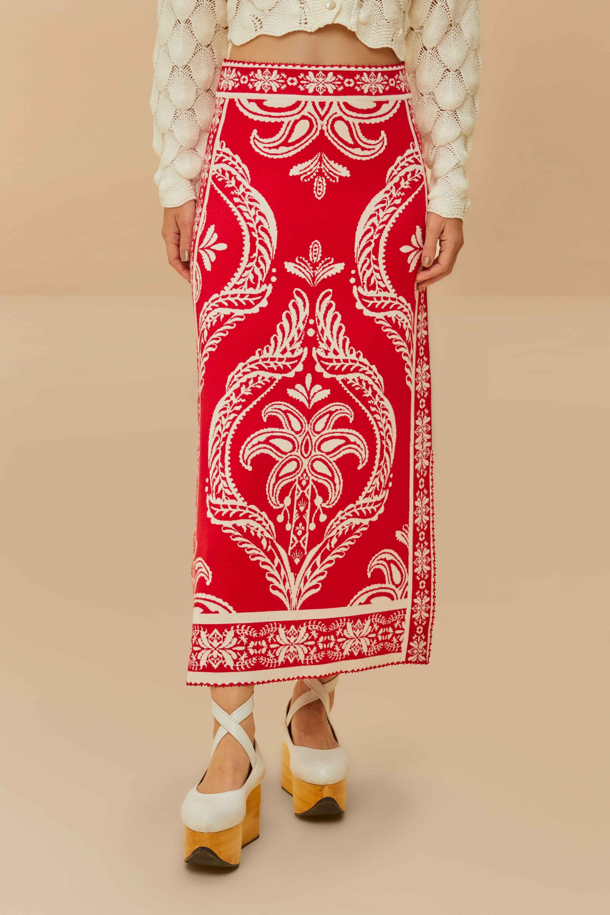 DJV_Tropical Cameo Off White Jupes & Shorts - Tropical Cameo Off White