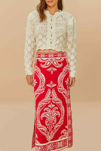 DJV_Tropical Cameo Off White Jupes & Shorts - Tropical Cameo Off White