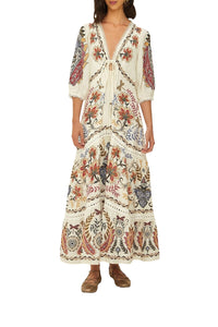 Boho Glam Off White Robe longue - Boho Glam Off White