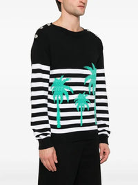 Pull marinière - Noir