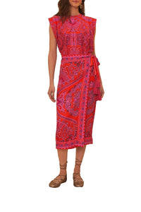 DJV_Paisley Scarf Red Tops & T-Shirts - Paisley Scarf Red