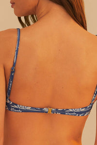 Haut de bikini Delicate Tapestry - Bleu