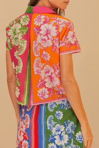Floral Elegance Scarves Multicolor Chemise Plage - Floral Elegance Scarves Multicolor