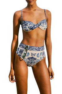 Haut de bikini Delicate Tapestry - Bleu