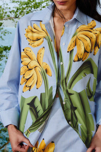 Banana Cocina Striped shirt - Blue