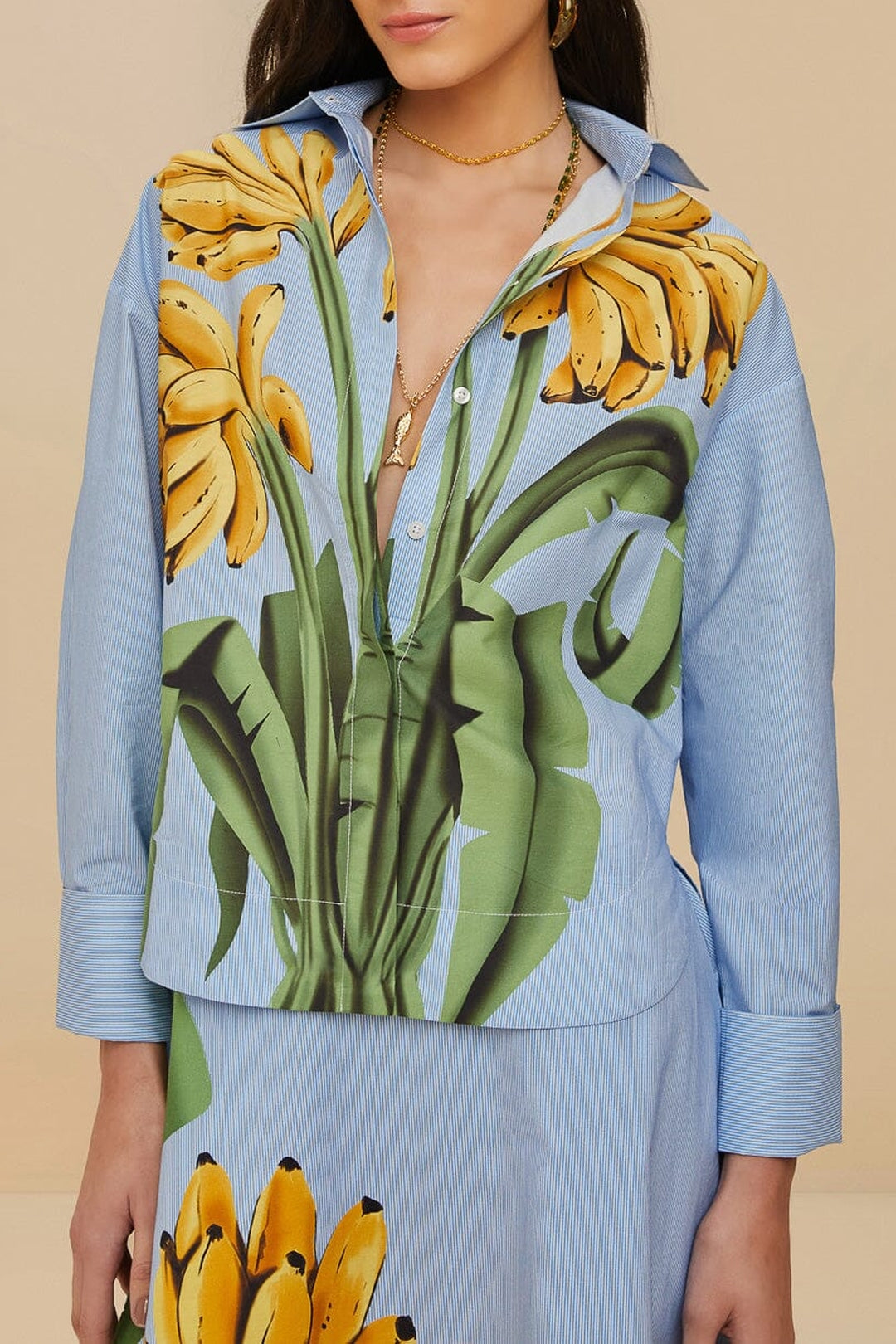 Banana Cocina Striped shirt - Blue