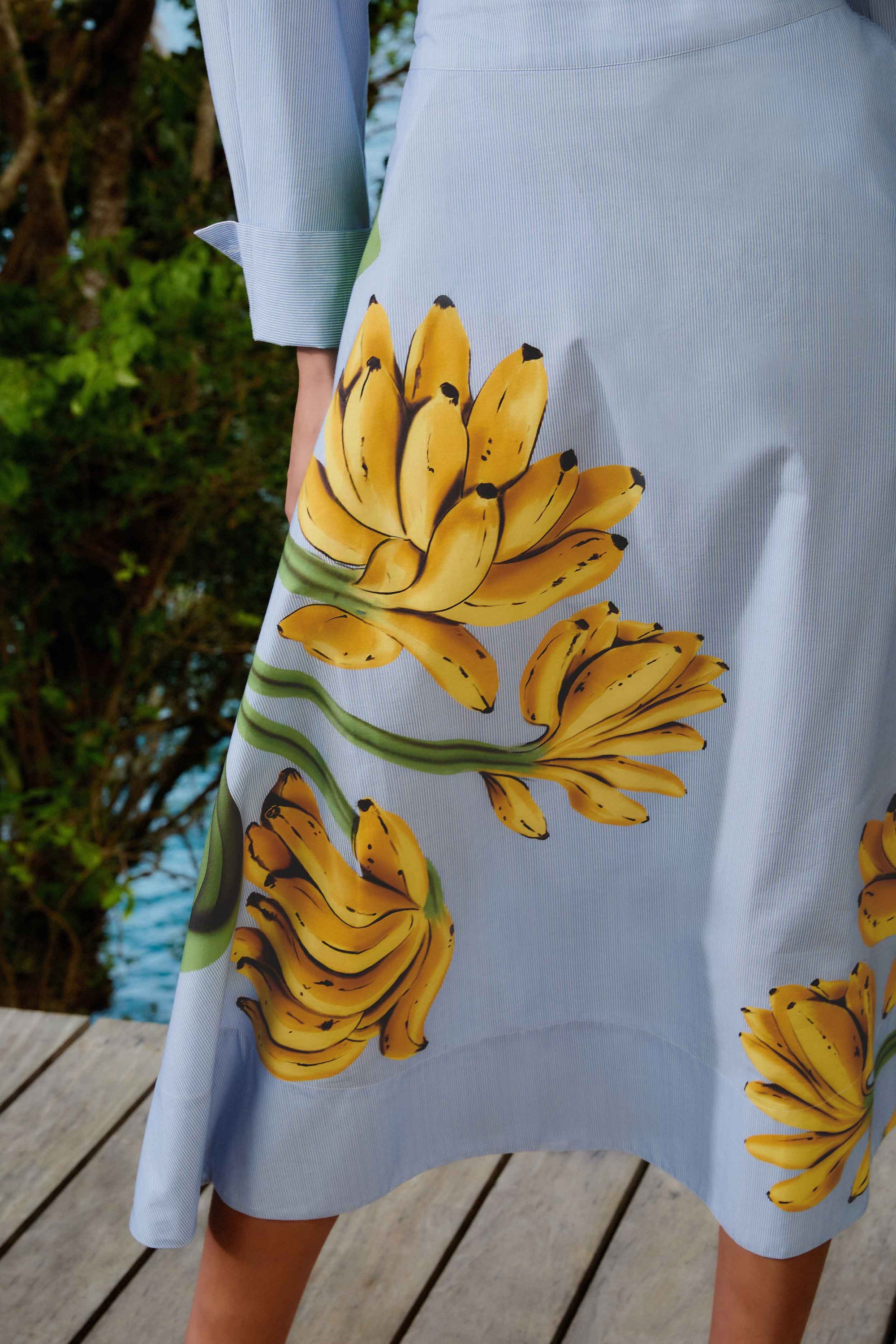 Jupe midi Banana - Bleu