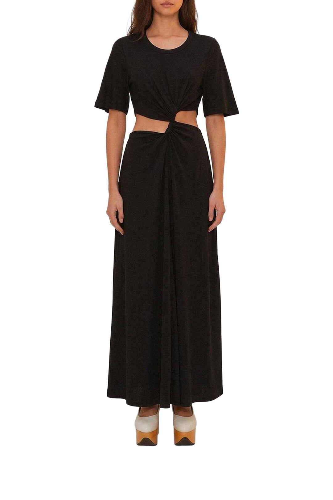 Cotton maxi dress - Black